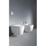 Duravit ME by Starck wandbidet 37x57cm met kraangat met overloop en wondergliss wit