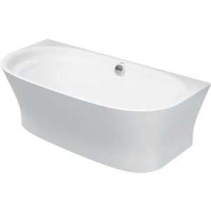 Duravit Cape Cod half vrijstaand bad - 190x90x64cm - DuraSolid - wit 700364000000000