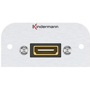 Kindermann 7441000542 HDMI Ethernet diafragma met kabelbus op bus, 54 x 27 mm zwart