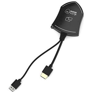 Kindermann klik & toon Touch-H:, W126671014, AV ontvanger, Zwart