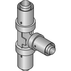 Uponor - MLC G Gas Plus - Perskoppeling T-stuk - 25 x 25 x 25