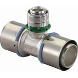 MLC-Press-T-Stück 40-25-40mm - für Fußbodenheizung und Warmwasser- und Heizkörpersysteme