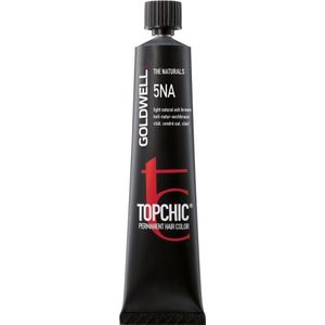 Goldwell Topchic Permanent Hair Color 5NA Licht Natuurlijk Asbruin Tube 60 ml