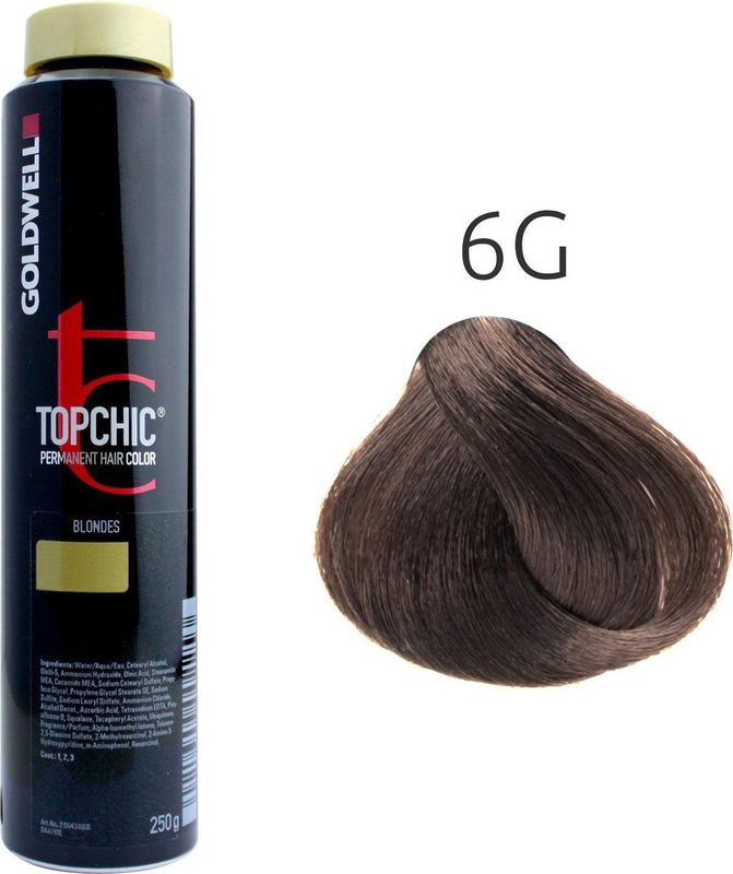 Goldwell - Topchic Depot Bus - 6-G Tabak - 250 ml