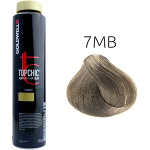 Goldwell Topchic Permanent Hair Color Cool Browns 7MB Jadebruin Licht, depotblik 250 ml