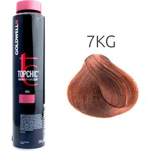 Goldwell Topchic Permanent Hair Color Warm Reds 7KG koper goud medium, depot kan 250 ml