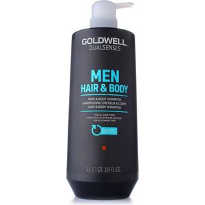 Goldwell - Dualsenses MEN Shampoo - 1 Liter - Vitaliteit - Guarana - Cafeïne
