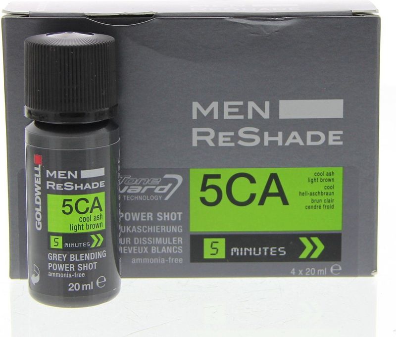 Goldwell Men Reshade Grey Blending Power Shot - 4x20ml - Haarkleuring