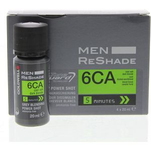 Goldwell Men Reshade Grey Blending Power Shot - 4x20ml - Haarkleuring - Grijs