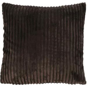 schoenesWohnen24 Deken, donkerbruin, 50 x 50 cm