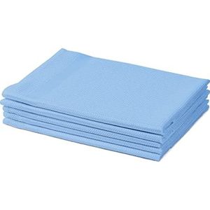 Set van 5 glazen doeken, 45 x 65 cm - blauw