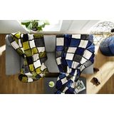 Gözze - Antigua - Woon- en Knuffeldeken - Kaneel/Taupe/Choco - 100% Microvezel