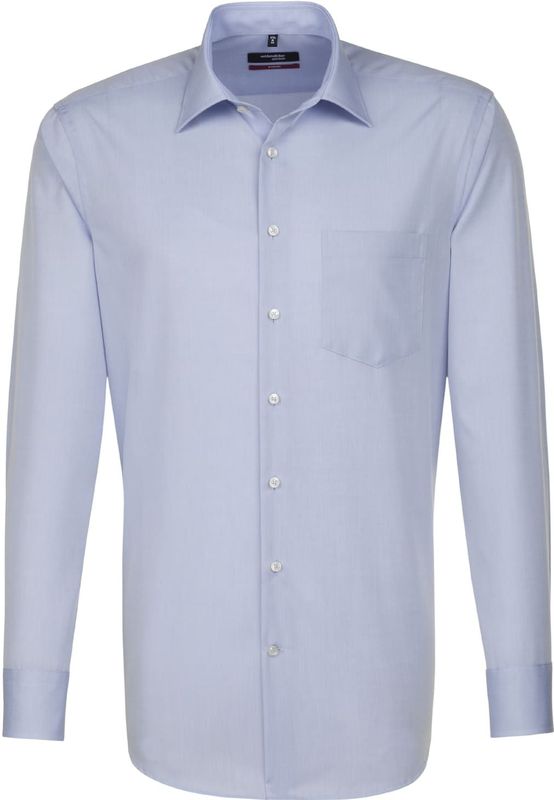 Zwarte Rose Kent - blouse - getailleerde snit - klassieke kraag - lange mouwen - heren, blauw - blauw (15 lichtblauw)