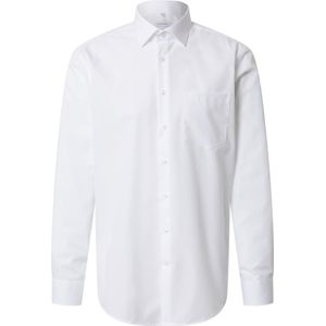Seidensticker - Regular Fit Overhemd - Wit - 100% Katoen - Strijkvrij
