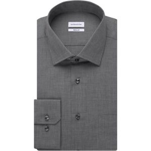 Black Rose Kent - Overhemd - Grijs - Katoen - Slim Fit - Lange Mouwen