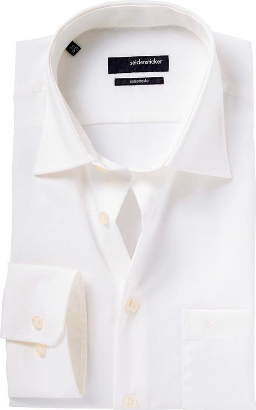 Seidensticker - Regular Fit - Overhemd - Beige - 100% Katoen