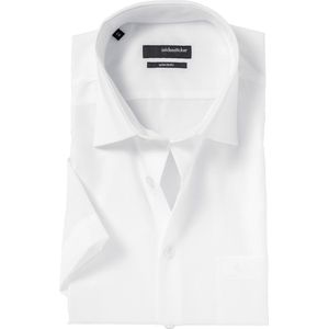 Seidensticker - Overhemd - Wit - 100% Katoen - Korte Mouwen