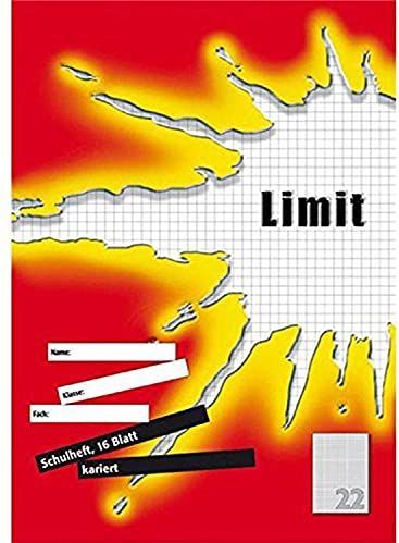 Schulheft Limit A4 Lineatur 28 16 Blatt rot