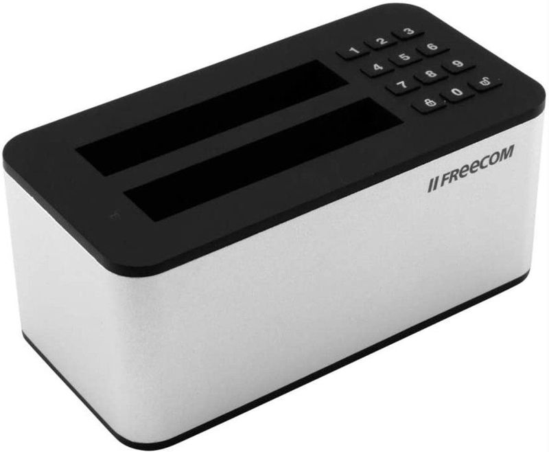 Freecom mDock Keypad Secure USB 3.2 Gen 1 (3.1 Gen 1) Type-C Zwart, Grijs