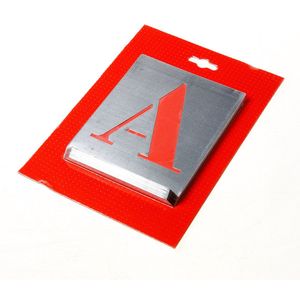 Sjabloon Kistletter A-Z 100mm Metaal