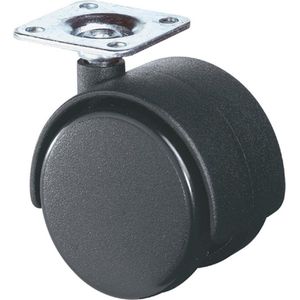 BS Rollen Kunststoffdoppelrolle hart Rad-Ø 50 mm 40 kg - F75.050.PL