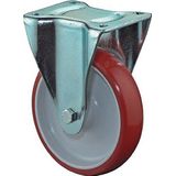 Bs Rollen Bockrolle Guß-Polyurethan rot Rollenlager Rad-Ø 80 mm 125 kg - L410.B31.080