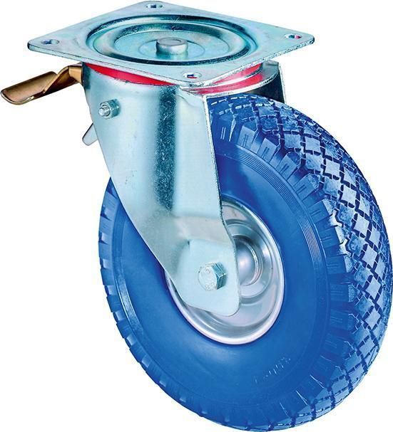 BS Rollen Lenkrolle mit Totalfeststeller und Anschraubplatte Rad-Ø 260 mm 160 kg - L420.C91.262