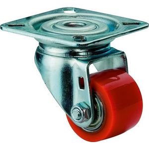 BS Rollen Zwenkwiel | wiel-d. 35 mm draagvermogen 100 kg | met schroefplaat | polyurethaan | 1 stuk - A600.C10.035 A600.C10.035