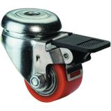 BS Rollen Lenkrolle mit Feststeller und Gewindestift Polyurethan Rad-Ø 50 mm 120 kg - A621.C10.050