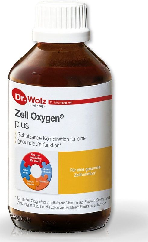 Dr. Wolz Zell Oxygen Plus 250ml |Betere zuurstofopname van de cellen| Helpt de cel-regeneratie na o.a. chemo en ziekte