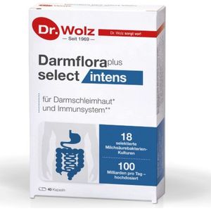 Dr. Wolz - Darm Flora Select Intens - Probiotica - 40 Capsules - 100 miljard melkzuurbacteriën per dag