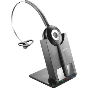 Agfeo Headset 920 incl. DHSG-kabel DECT-headset Gehoorbescherming Gesprekstijd max. 8 uur Stand-by max. (Draadloze), Kantoorheadset, Zwart