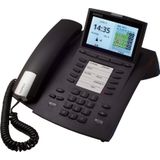 Agfeo ST 45 IP zwart Verbinding via LAN met een AS systeem met FW groter dan of gelijk aan 9.2 en, Telefoon, Zwart