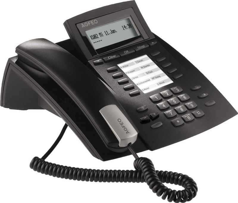 AGFEO systeem telefoon ST22 IP zwart