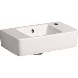 Geberit Renova Compact Fontein 40X25Cm Kraangat/R M/Overloop Wit