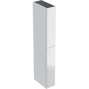 Geberit Acanto hoge kast 2 ladeboxen front glas 173cm glans wit 500638012