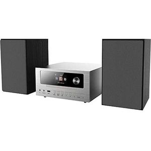 Auvisio Micro stereo met webradio (Bluetooth, 2x 15 W), Stereosysteem, Zwart