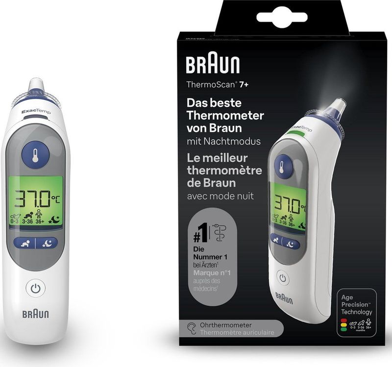 Braun Thermoscan 7 Oorthermometer met nachtmodus