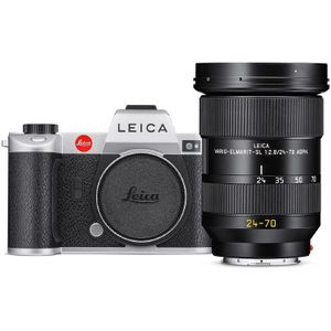 Leica SL2 systeemcamera Zilver + Vario-Elmarit-SL 24-70mm f/2.8 ASPH objectief