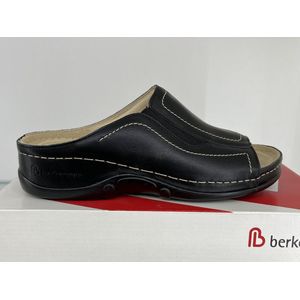 Berkemann Isabella zwart leren slippers Maat 37 / UK 4,0 - 01105-926