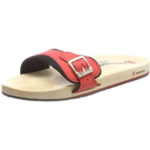 Berkemann Berkilette, Mules, uniseks, voor volwassenen, Rood, zwart, 37 EU