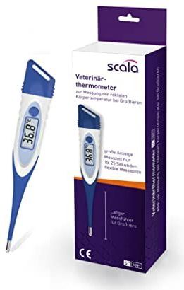 Scala - SC 1901 - Veterinaire Thermometer - Flexibele Meetpunt - Voor Grote Dieren