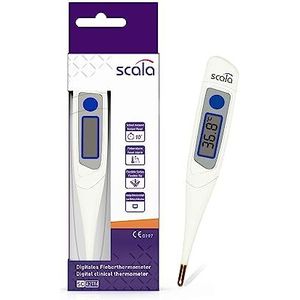 scala Digitale koortsthermometer SC 42 flex Speed 10 sec. Gold tip, wit