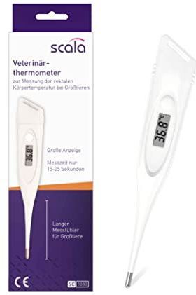 Scala - Veterinaire Thermometer SC 1080 - Thermometer voor Dieren - Met Bevestigingskoord