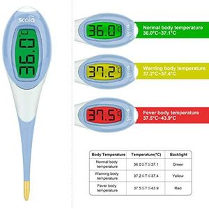 Scala Medische koortsthermometer SC 2050 Flex Speed Night, wit