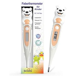 scala SC 44 flex Speed IJsbeer digitale koortsthermometer voor kinderen en baby's, voor zachte en snelle meting van de lichaamstemperatuur