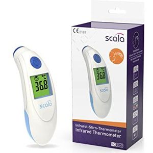 scala SC 8360 blauw Top Speed Night digitale infrarood voorhoofd thermometer met optische en akoestische koortsarm