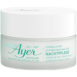 Ayer - Super Rijke Nachtcrème - Gezichtsverzorging - Voor Droge Huid