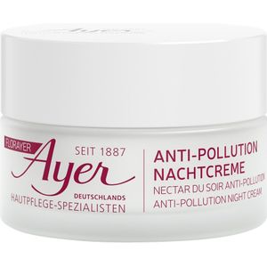 Ayer - Anti-Pollution Night Cream - Nachtcrème - 50 ml - Met Alpenplanten en Gletsjerwater