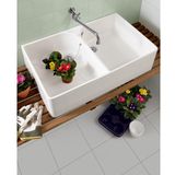 Villeroy & Boch O'novo gootsteen dubbel 90x55cm ceramic+ wit 633200R1